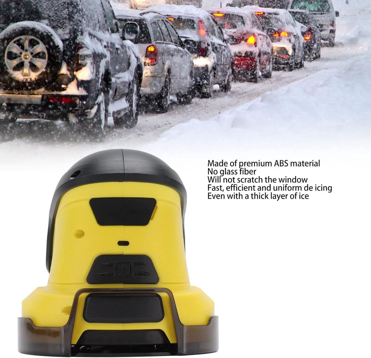 Electric rotating disc snow scraper — view 4