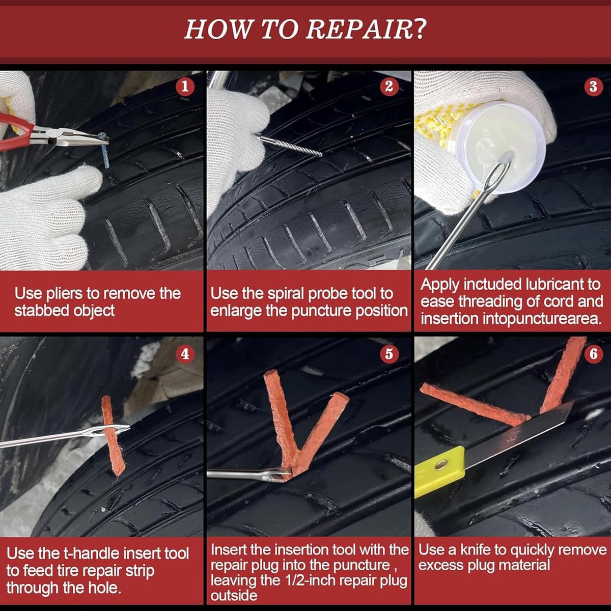 46 piece rim and tyre repair kit — view 5