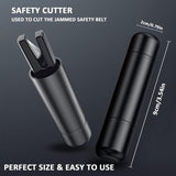 2-in-1 emergency car hammer black — view 6