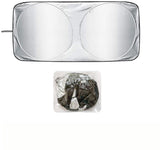 Universal car windshield sunshade 150x70cm — view 9