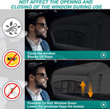 Car windshield sunshades set of 2 black — view 4