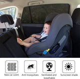 Car windshield sunshades set of 2 black — view 7