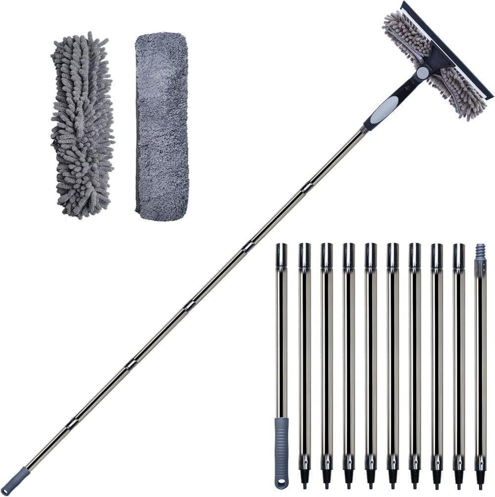 2-in-1 telescopic window squeegee 4.5m — view 10