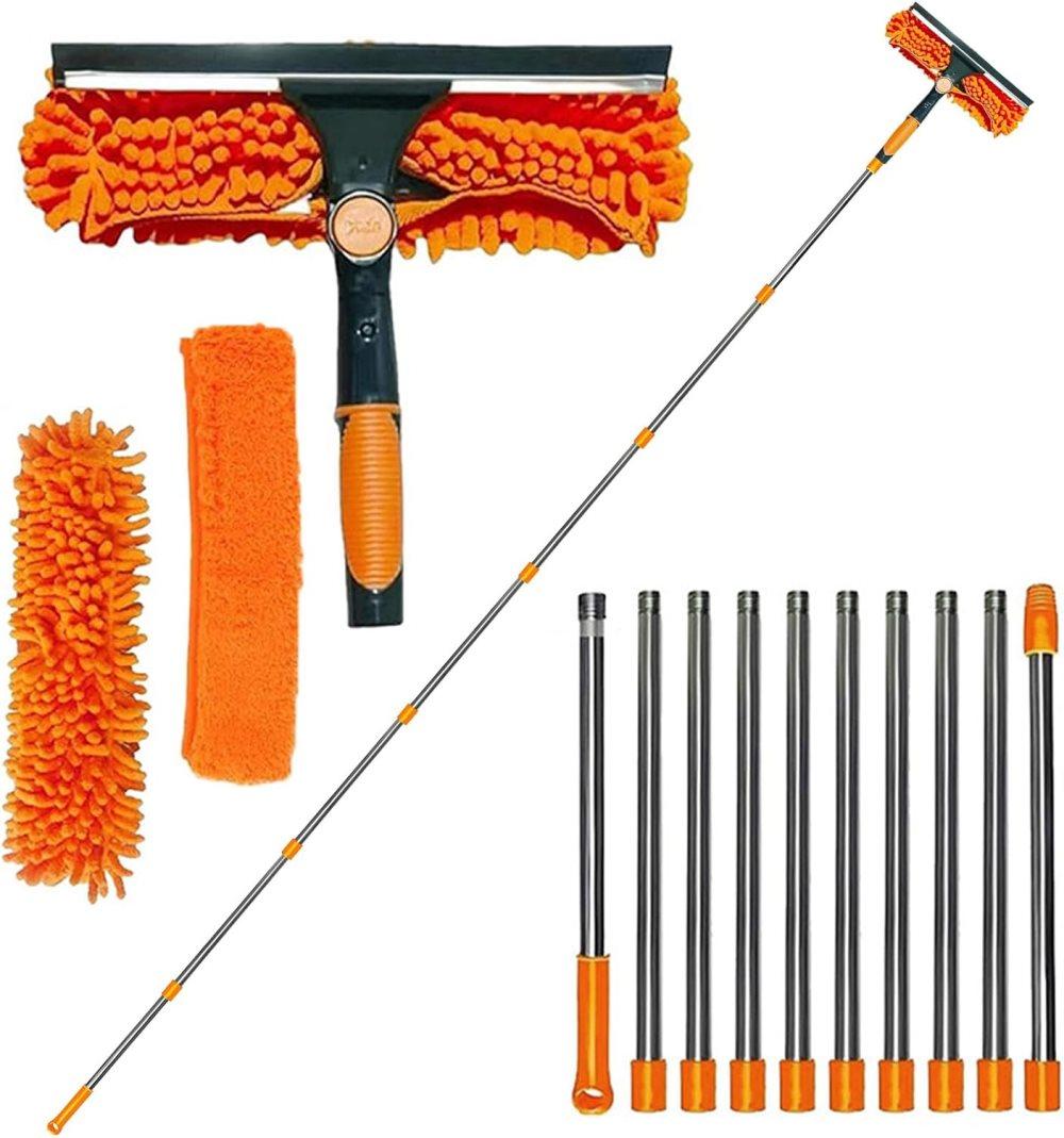 2-in-1 telescopic window squeegee 4.5m — view 9