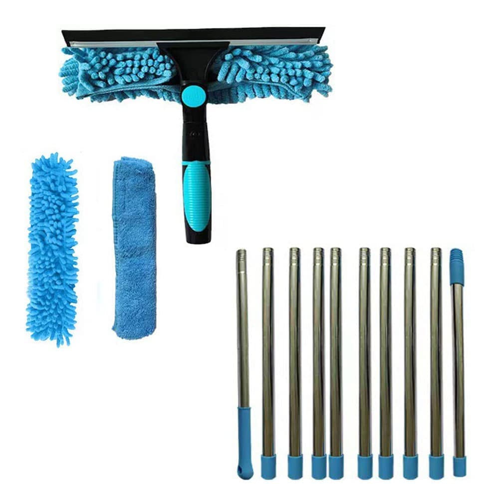 2-in-1 telescopic window squeegee 4.5m — view 2