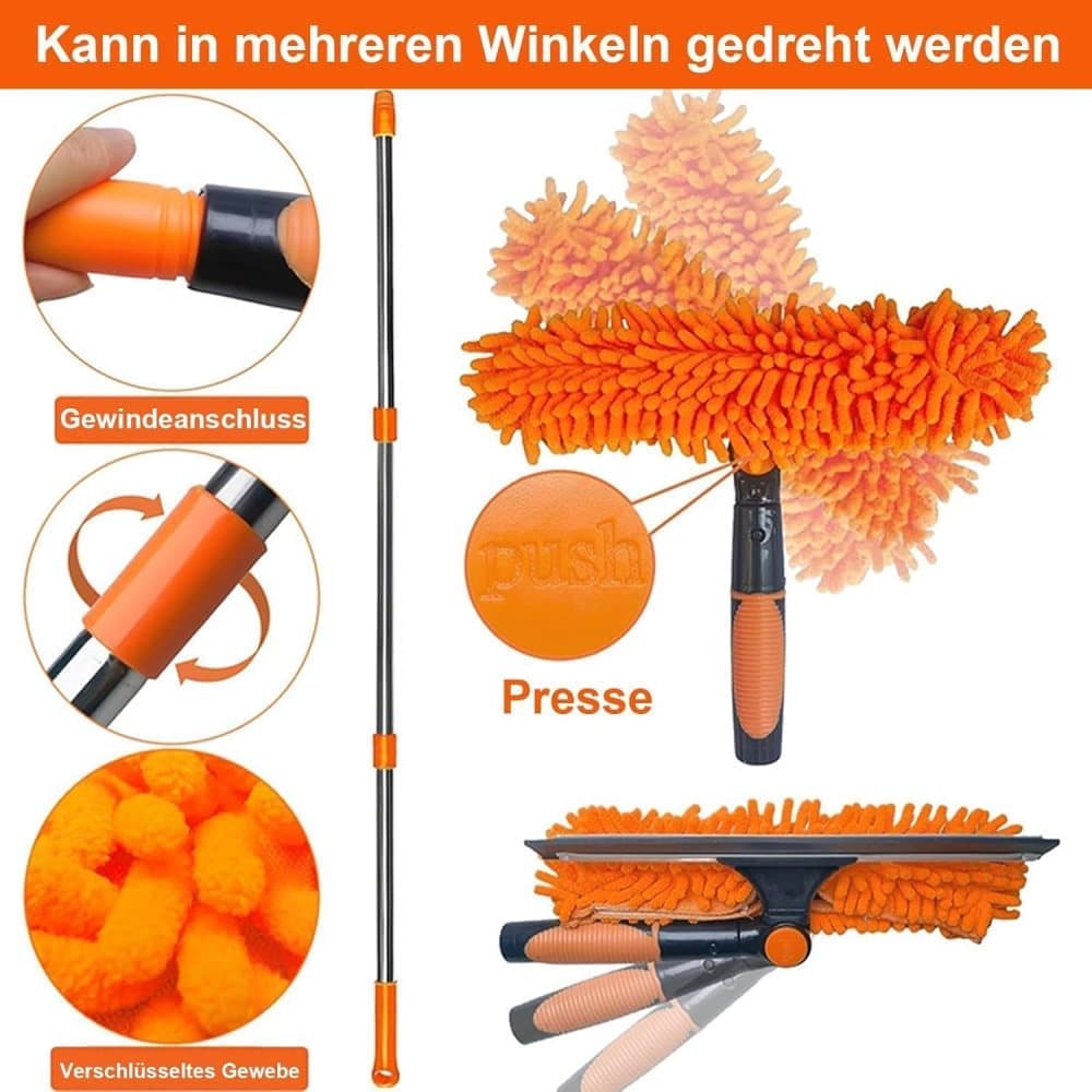 2-in-1 telescopic window squeegee 4.5m — view 6
