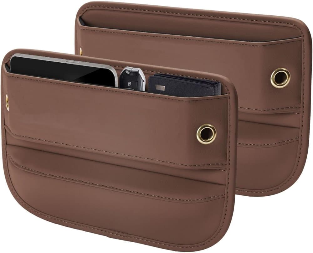 Universal car storage leather bags 2 pack — view 2