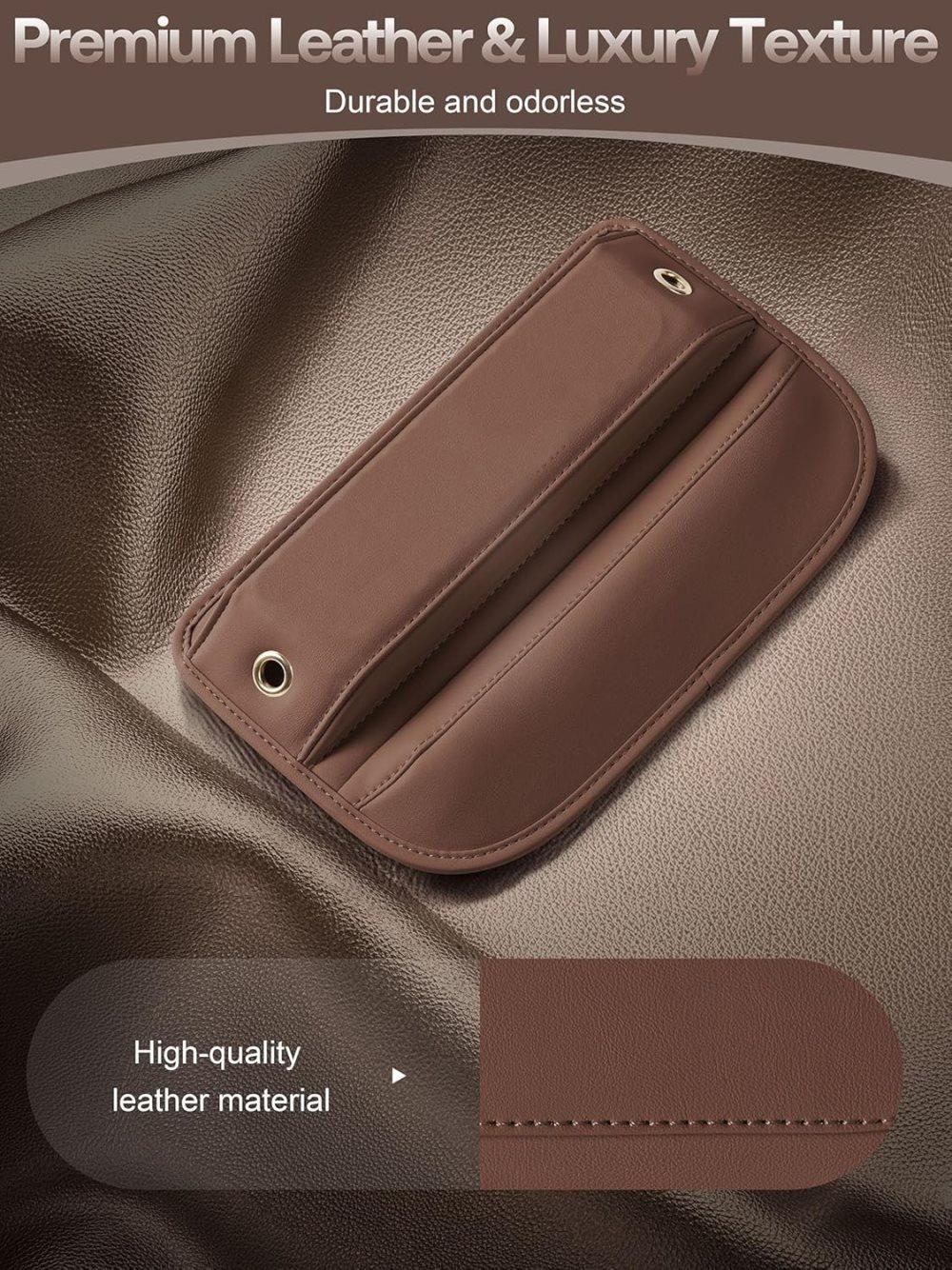 Universal car storage leather bags 2 pack — view 5