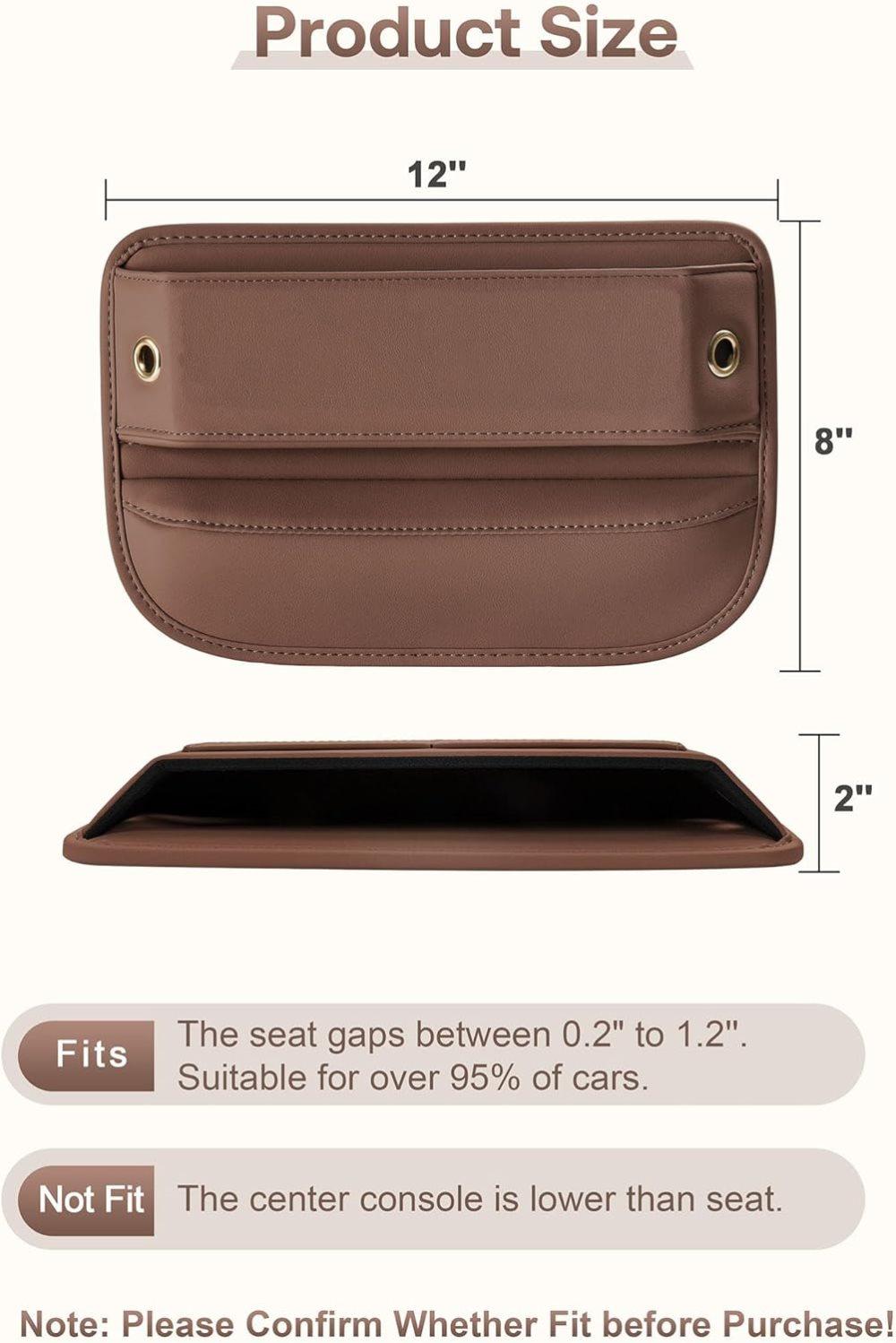 Universal car storage leather bags 2 pack — view 7