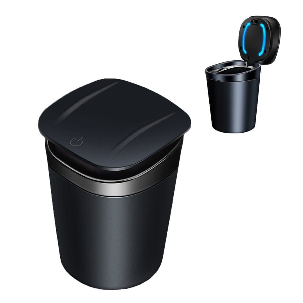 Portable LED car ashtray with lid — view 13