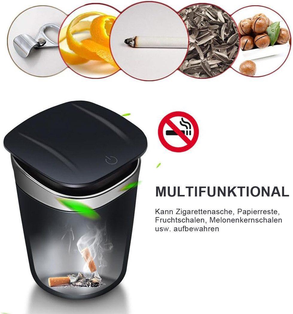 Portable LED car ashtray with lid — view 12