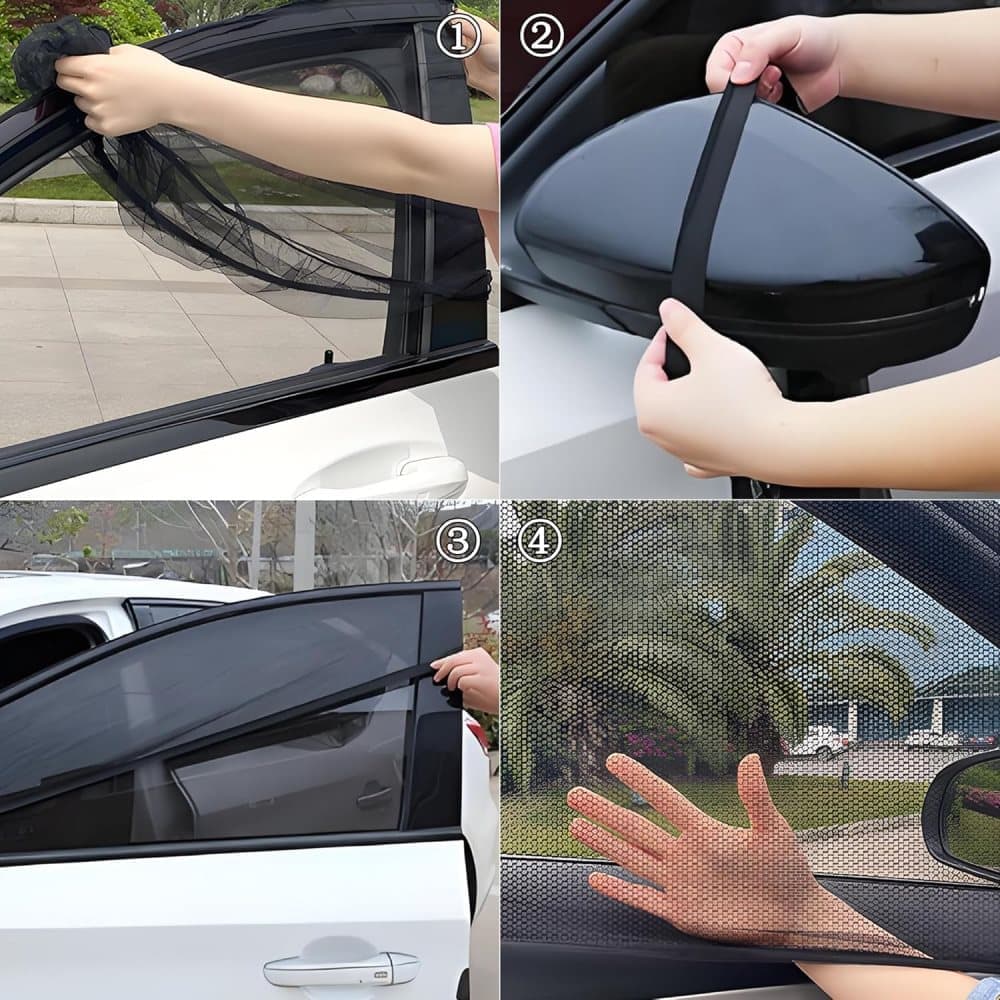 Car sunshade mosquito net 2 pack — view 4