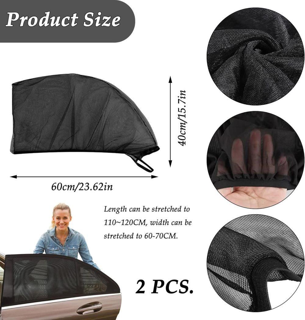 Car sunshade mosquito net 2 pack — view 6