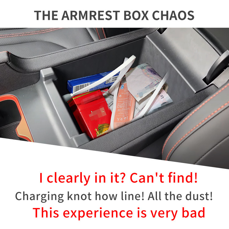 ABS armrest storage tray for BYD Shark — view 3