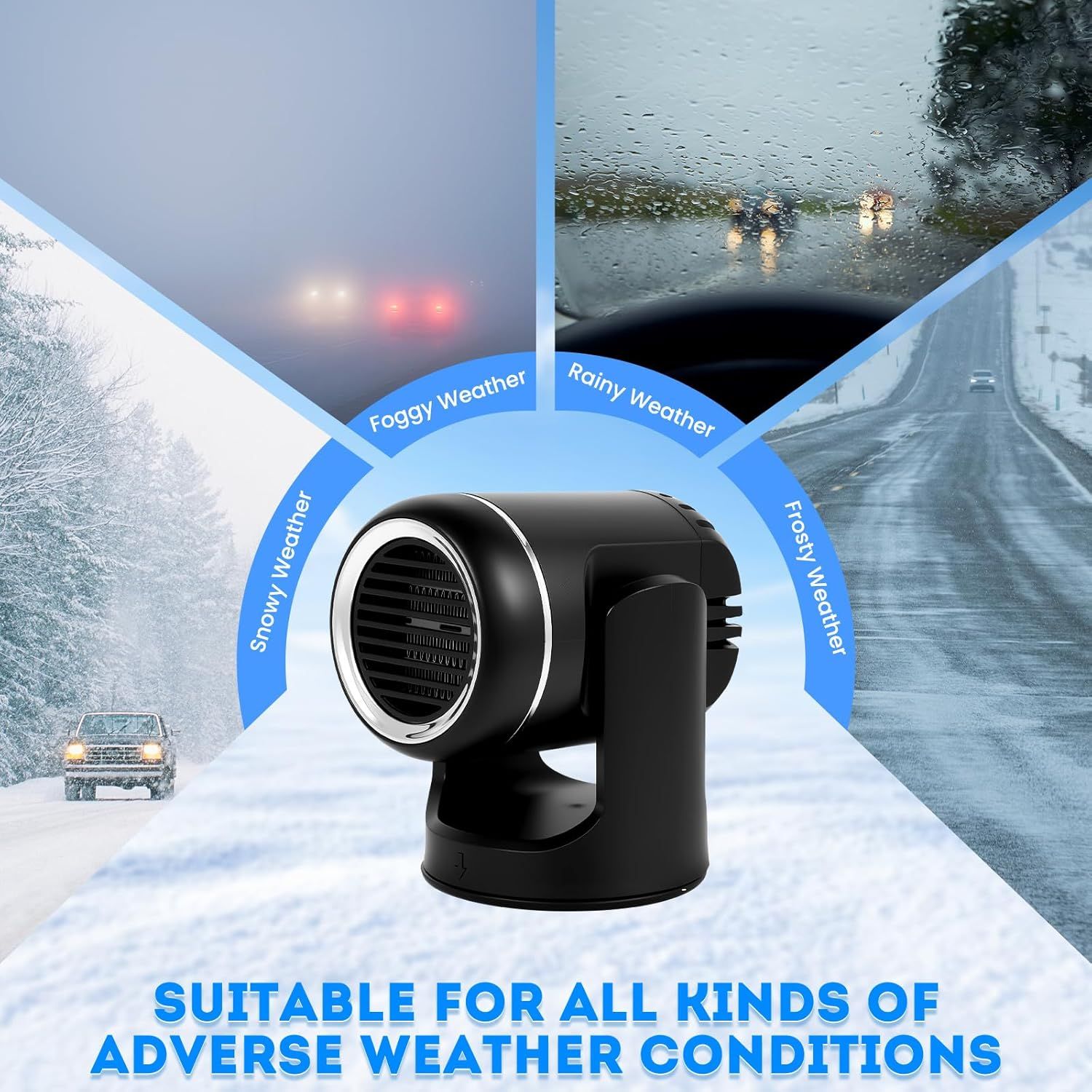 12V 150W 2-in-1 car heater and defroster — view 7