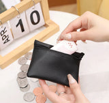 PU leather car key case green — view 4