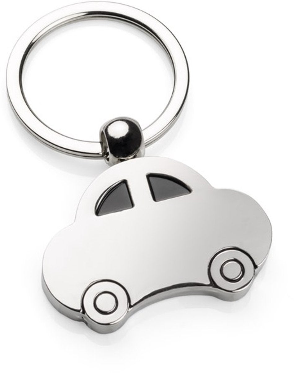 Metal car keychain silver — view 2