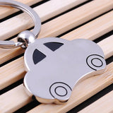 Metal car keychain silver — view 3