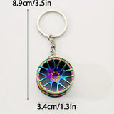 Car rim keychain gold — view 4