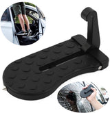 Car roof rack door step aluminium black — view 2