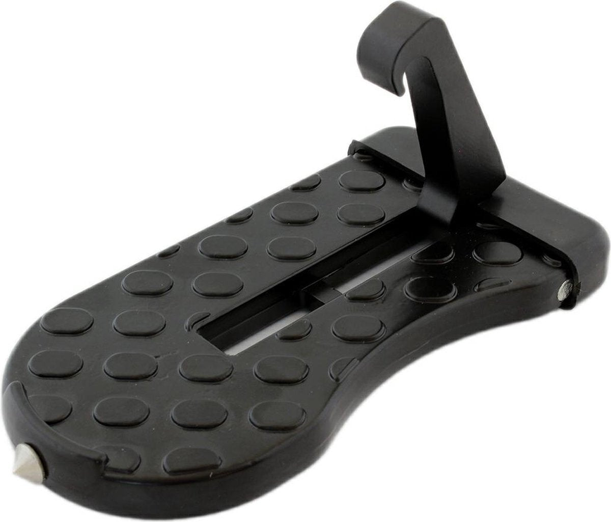 Car roof rack door step aluminium black — view 6