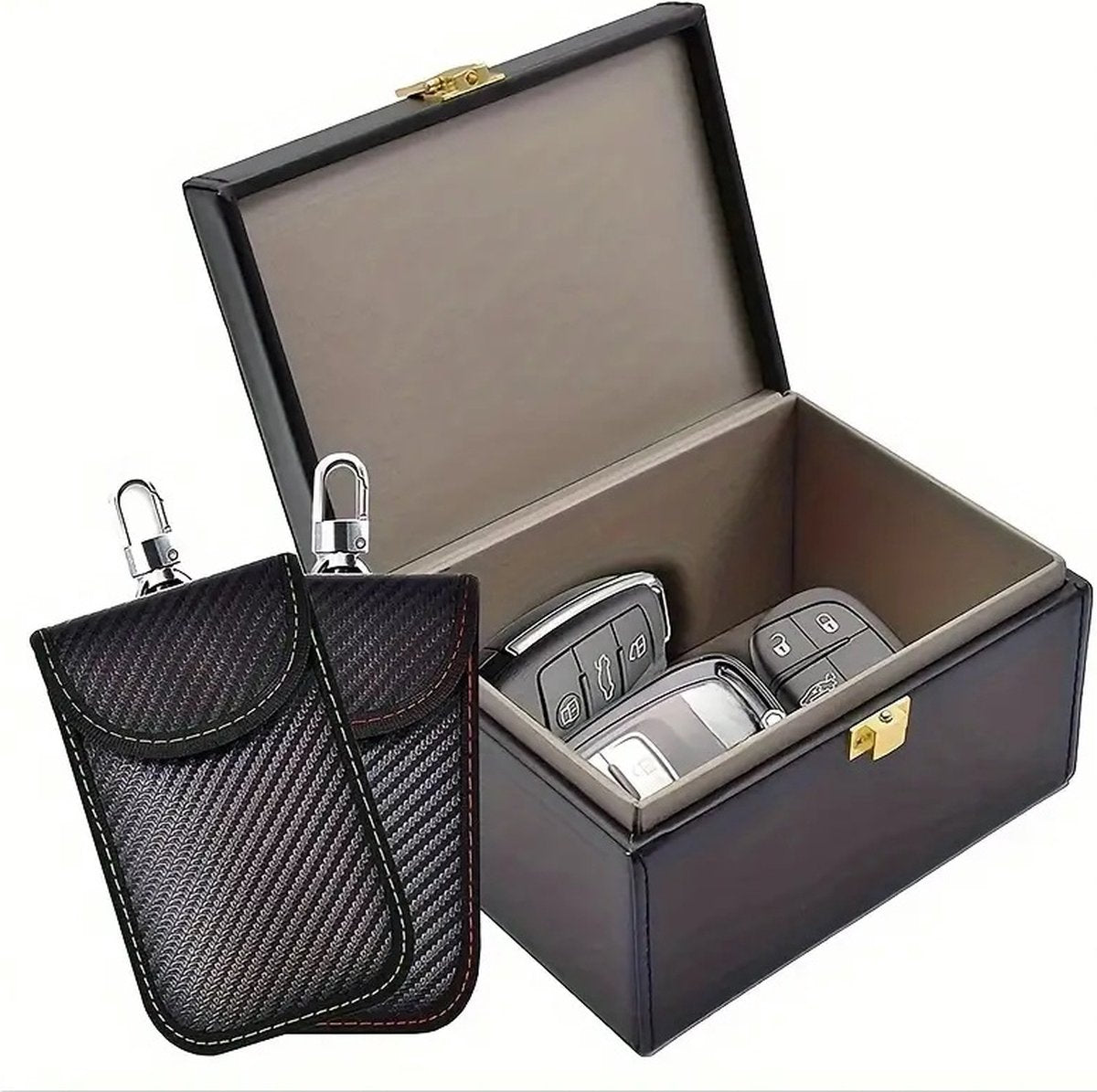 RFID anti-theft car key case 2 pack — view 4