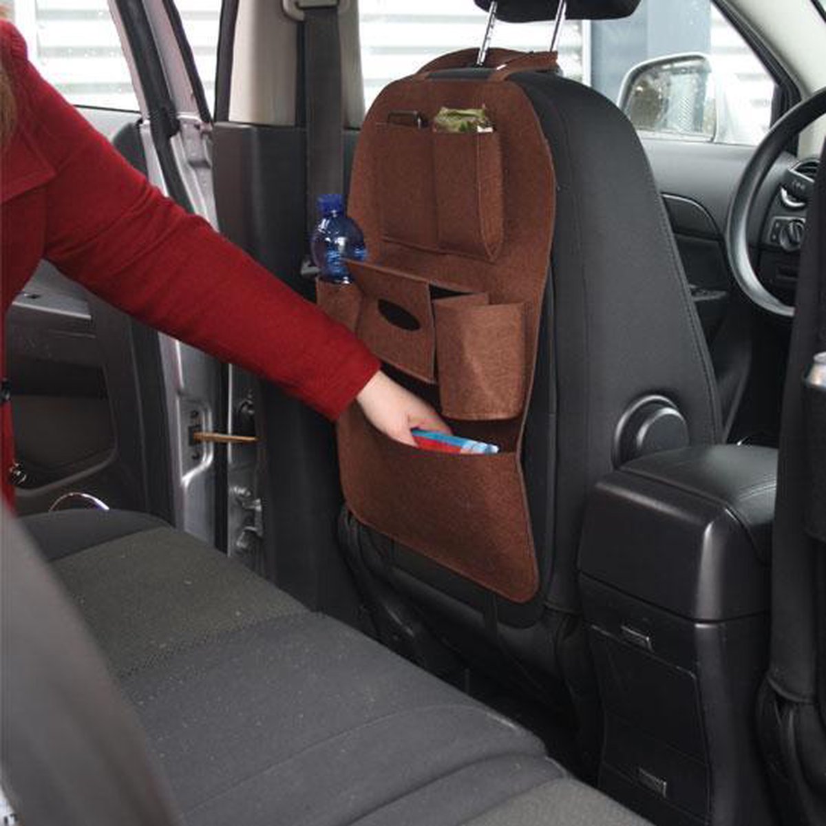 Car seat organiser for children brown — view 3