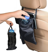 Mountable car headrest waste bag — view 2