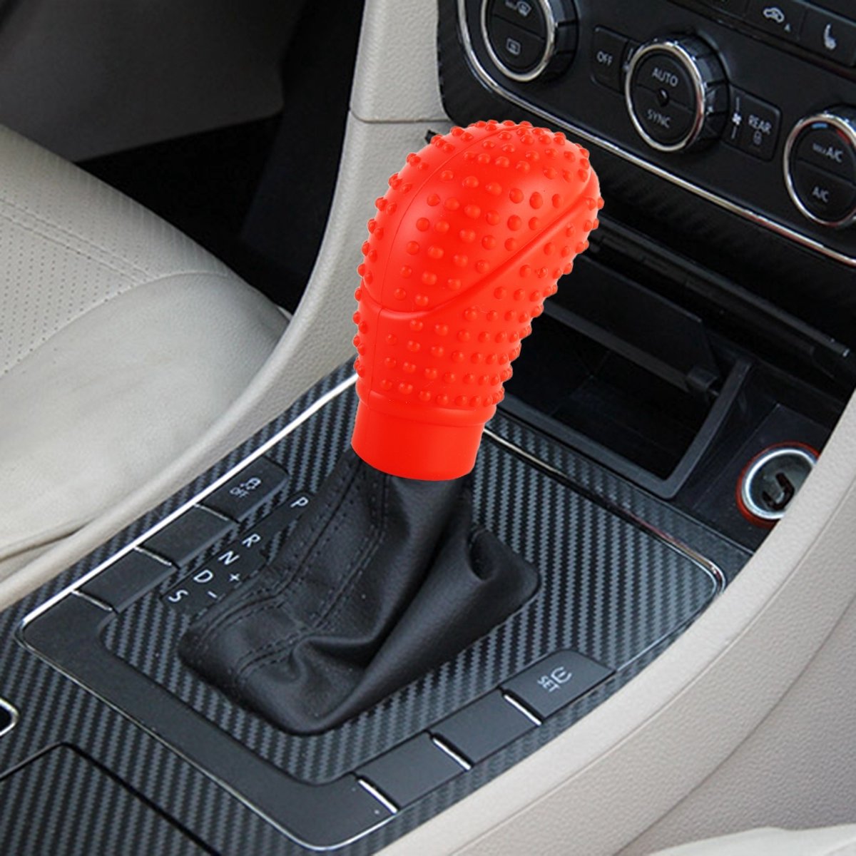 Silicone car gear knob cover — view 2