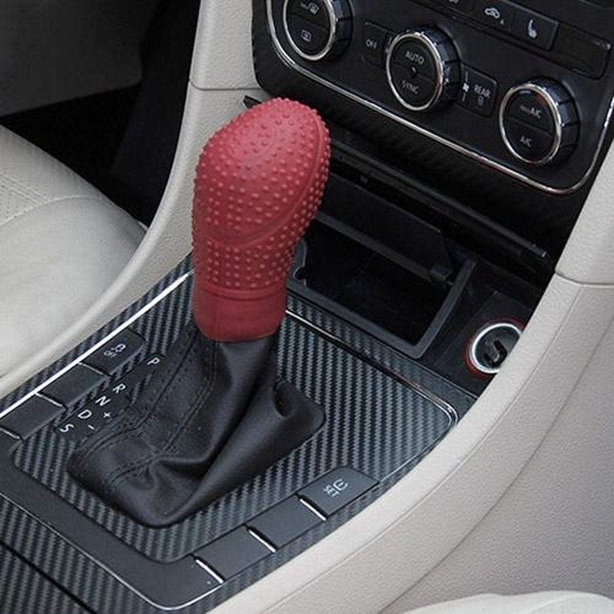 Silicone car gear knob cover — view 3