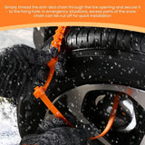 Car tyre snow chain cable ties 8 pack — view 3