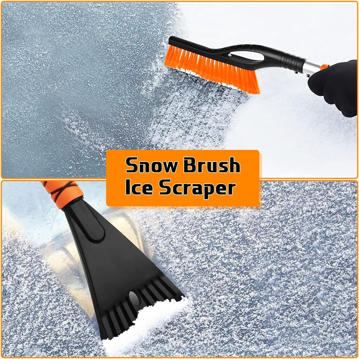 2-in-1 snow brush ice scraper 27 inch — view 6