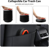 Foldable 4L car trash can black — view 5