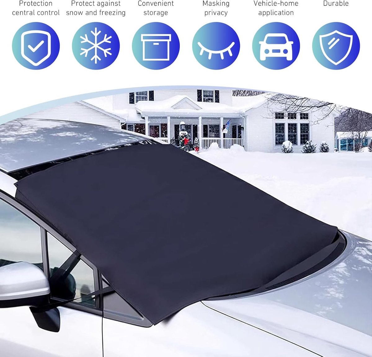 Car windscreen protection cover 600D Oxford — view 4