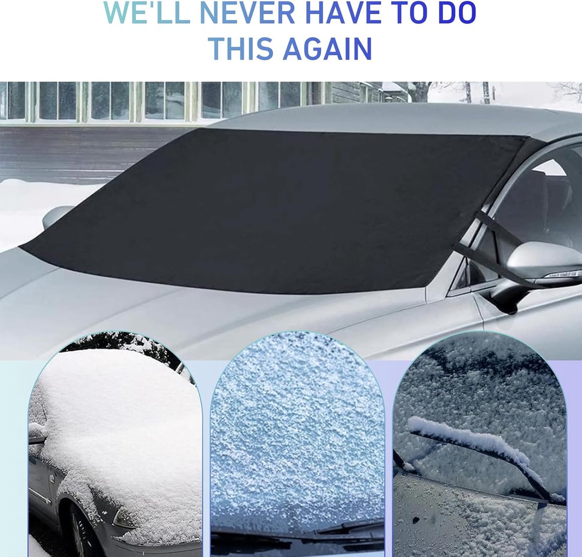 Car windscreen protection cover 600D Oxford — view 5