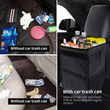 6L waterproof car trash can black — view 5