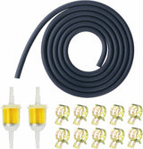 Inline gasoline fuel filter hose set 13 piece — view 2