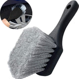 Car tyre and wheel cleaning brush black — view 2