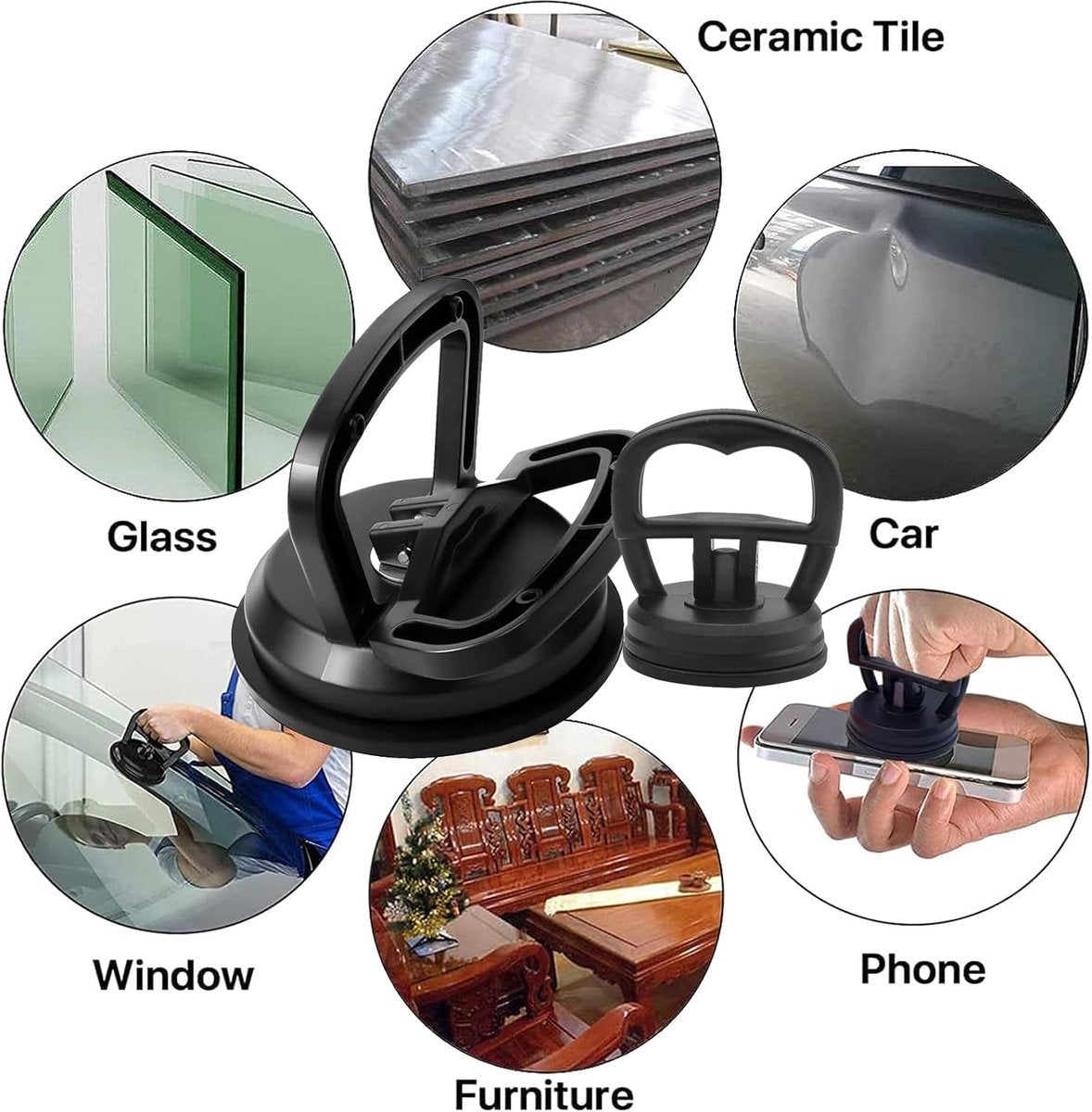 Mini car dent remover suction cup 3 pieces — view 6