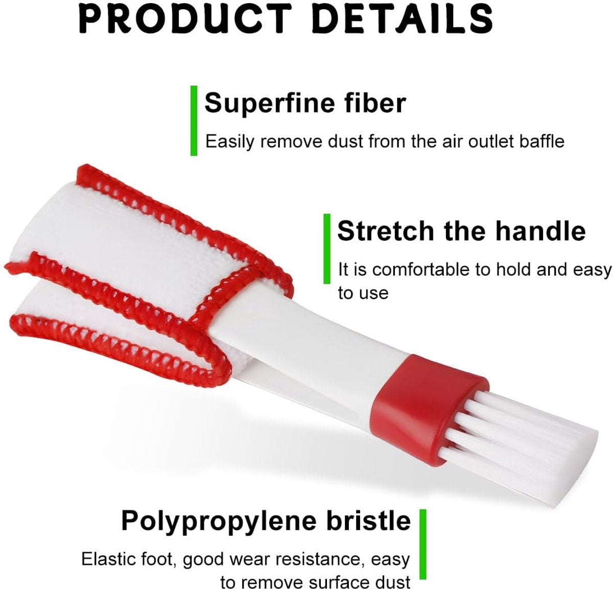 Blind cleaner ventilation dust brush 2 pieces — view 6