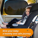 Car side window sunshades 2 pairs black — view 5