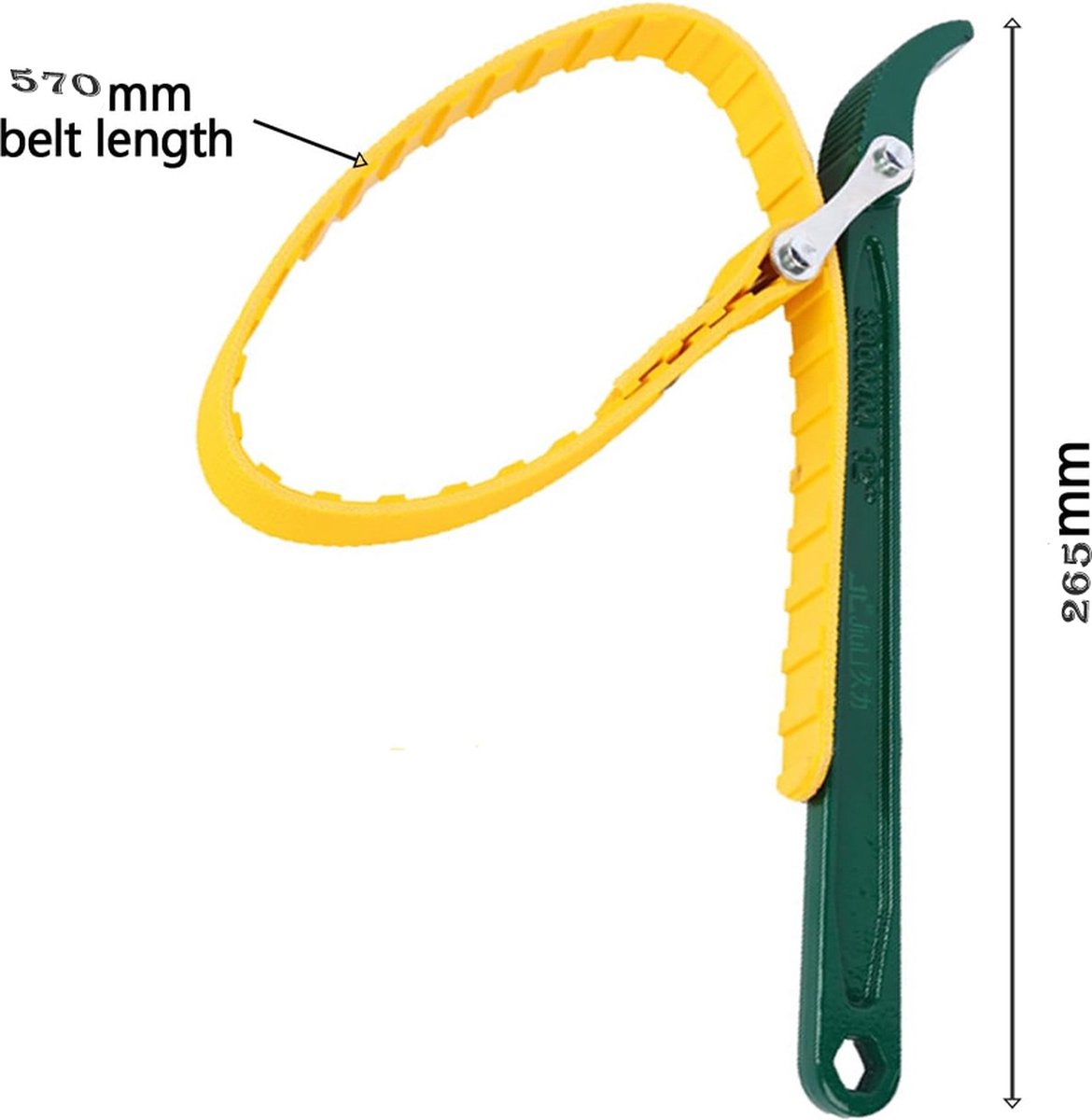 Strap oil filter wrench green — view 6
