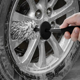 Car wheel rim brush with wash glove black — view 5
