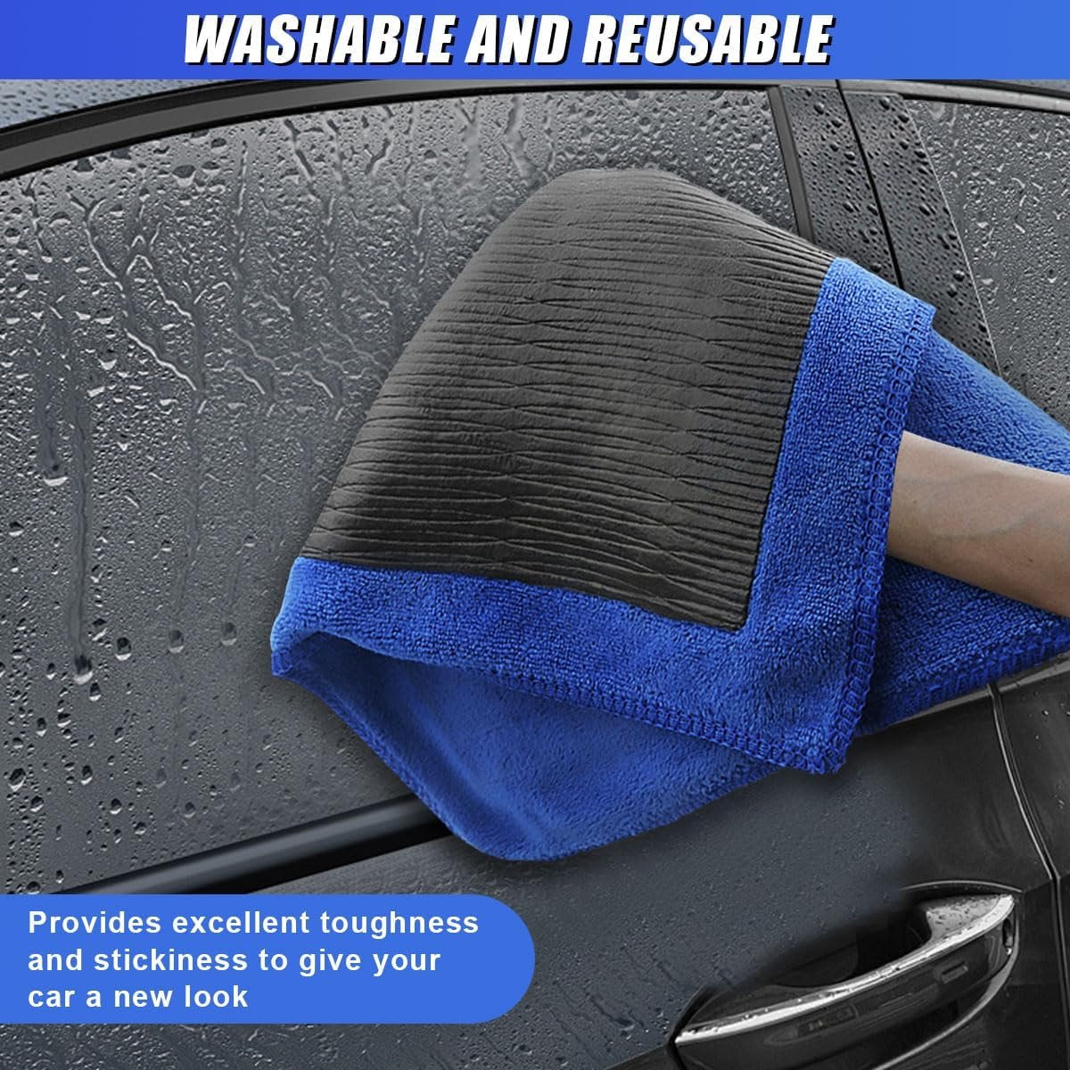 Car clay cloth detailing towel 2 pieces — view 3