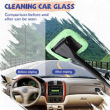 Car window squeegee with reusable towels — view 3
