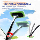 Car window squeegee with reusable towels — view 6