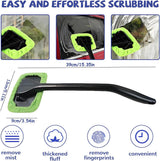 Car window squeegee with reusable towels — view 7