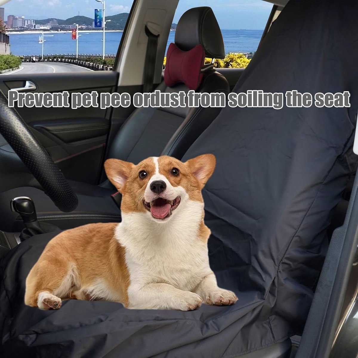Universal car seat covers black 2 pack — view 4
