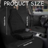 Universal car seat covers black 2 pack — view 6