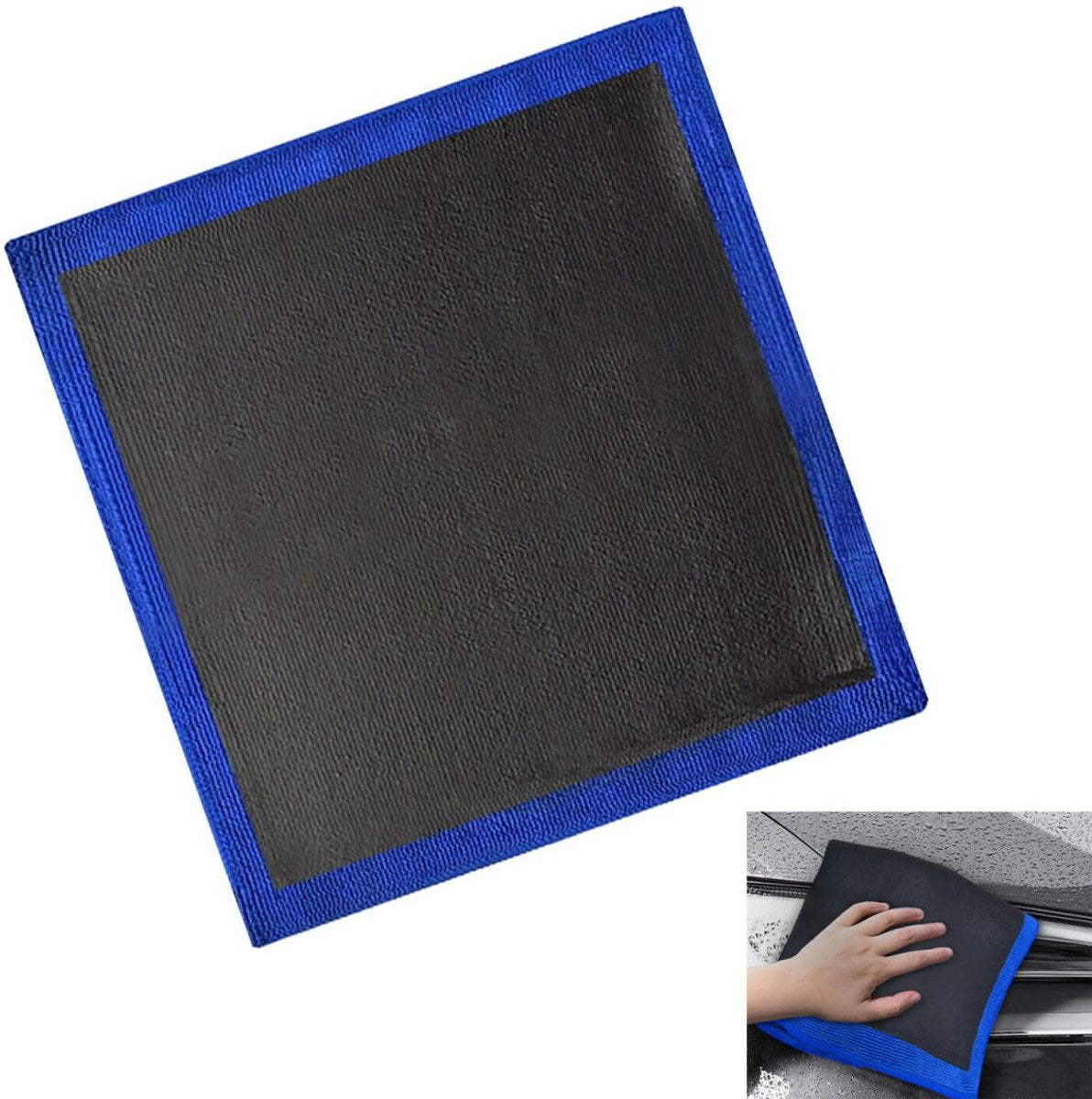 Car clay cloth detailing towel blue — view 2